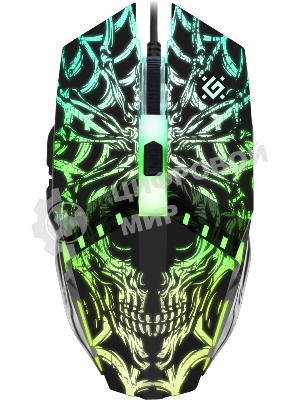 Мышь проводная Defender Prototype GM-670L черный, 2400 dpi, USB, кнопки - 6