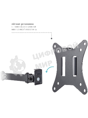 Кронштейн Arm media LCD-T10 черный 6 шт/уп. Кр. стал. настол. для мон. 15