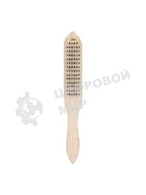 Щетка 6-рядная металлическая с деревянной ручкой Sparta