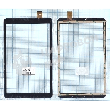 Сенсорное стекло (тачскрин) YLD-CEGA636-FPC-A0, черное