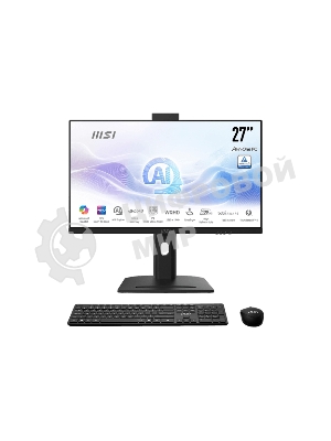 Моноблок MSI Modern AM273QP AI 1UM-005XRU, черный, 27