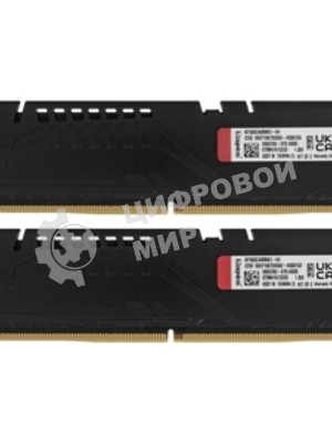 Оперативная память Kingston Fury Beast AMD, DDR5, 64Gb (2x32 Gb), 6000 MHz, CL36, радиатор, черный