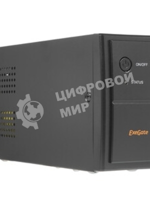 Источник бесперебойного питания ExeGate Power NB-600.LED.AVR.4C13 (600VA/360W, LED, AVR, 4*C13, батарея 12V 7.2Ah, Black)