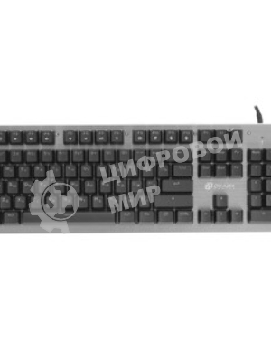 Клавиатура Oklick 970G Dark Knight проводная, USB Type-A, чёрный/серебристый