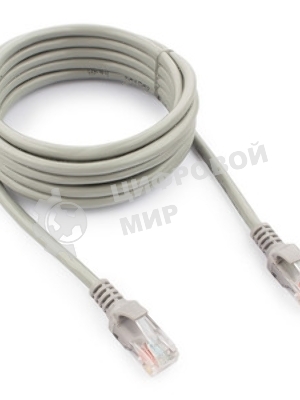 Патч-корд FTP Cablexpert cat.6, 3м, литой, многожильный, серый