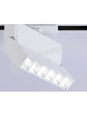 Трековый однофазный светодиодный светильник Ambrella light GL6812 WH белый LED 6W 4200K 24° 115*22*87