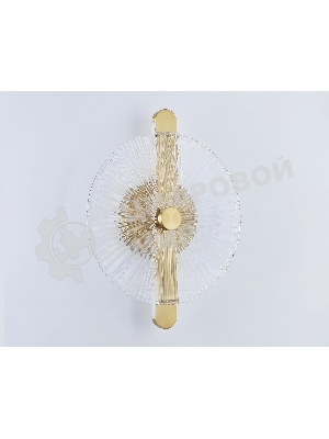 Настенный светодиодный светильник Ambrella light LH31143 BS/CL латунь/прозрачный 13W 3000K 280*70*350