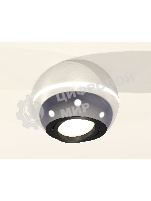 Светильник Ambrella Light XS1104010 PSL/PBK серебро полированное/черный полированный MR16 GU5.3 LED 3W 4200K (C1104, N7002)