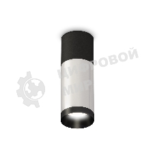 Светильник Ambrella Light XS6324060 SSL/SBK/PBK серебро песок/черный песок/черный полированный MR16 GU5.3