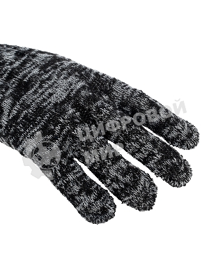 Перчатки трикотажные, меланж, 10 класс Россия