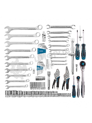 Набор инструментов Gross 14148 78 пред., 120 зубьев, CrV, 1/4, 1/2