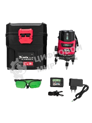 Лазерный уровень CRL-30G, 30 м, зеленый луч, акк. Li 2400 mah, резьба 5/8