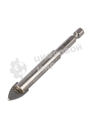 Сверло по керамической плитке и стеклу Matrix, 12 мм, 6-гр хвостовик