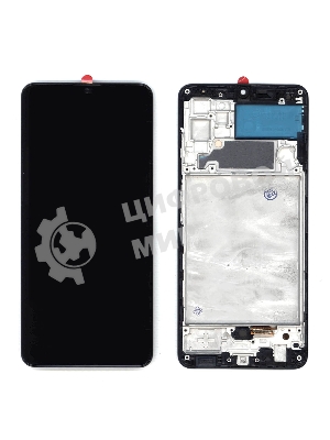 Дисплей для Samsung Galaxy A32 SM-A325F в сборе с тачскрином и рамкой (OLED) черный