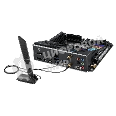 Материнская плата ASUS ROG STRIX B760-I GAMING WIFI, LGA 1700, Intel B760, 2xDDR5, 4xSATA, 2xM.2, 1xPCIe 5.0 x16, 1xHDMI, 1xDP, 1x 2.5Gb LAN, 3xUSB-A 2.0, 3xUSB-A 3.2 Gen 1, 1xUSB-C 3.2 Gen 1, 1xUSB-C 3.2 Gen 2x2, 5x3.5 мм, 7.1, Mini-ITX