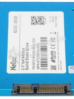 Накопитель SSD Netac N535S, 480Gb, SATA III, 2.5