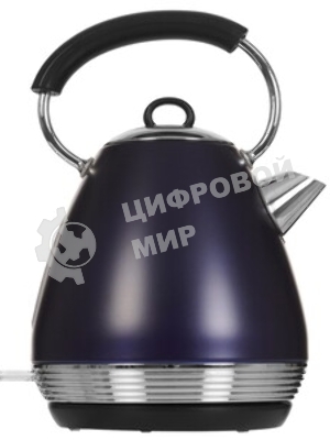 Электрочайник BQ KT1826SW синий, 1.7 л, 2200 Вт, скрытый нагревательный элемент