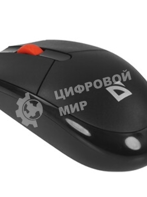 Мышь проводная Defender Delta MM-523 черный, 1000 dpi, USB, кнопки - 3