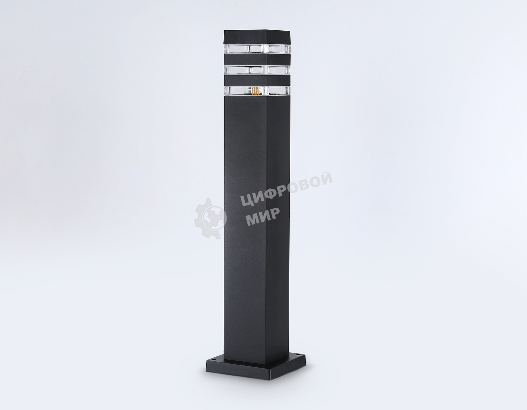 Светильник Ambrella light ST2582 BK/CL черный/прозрачный IP54 E27 max 40W 90*90*630