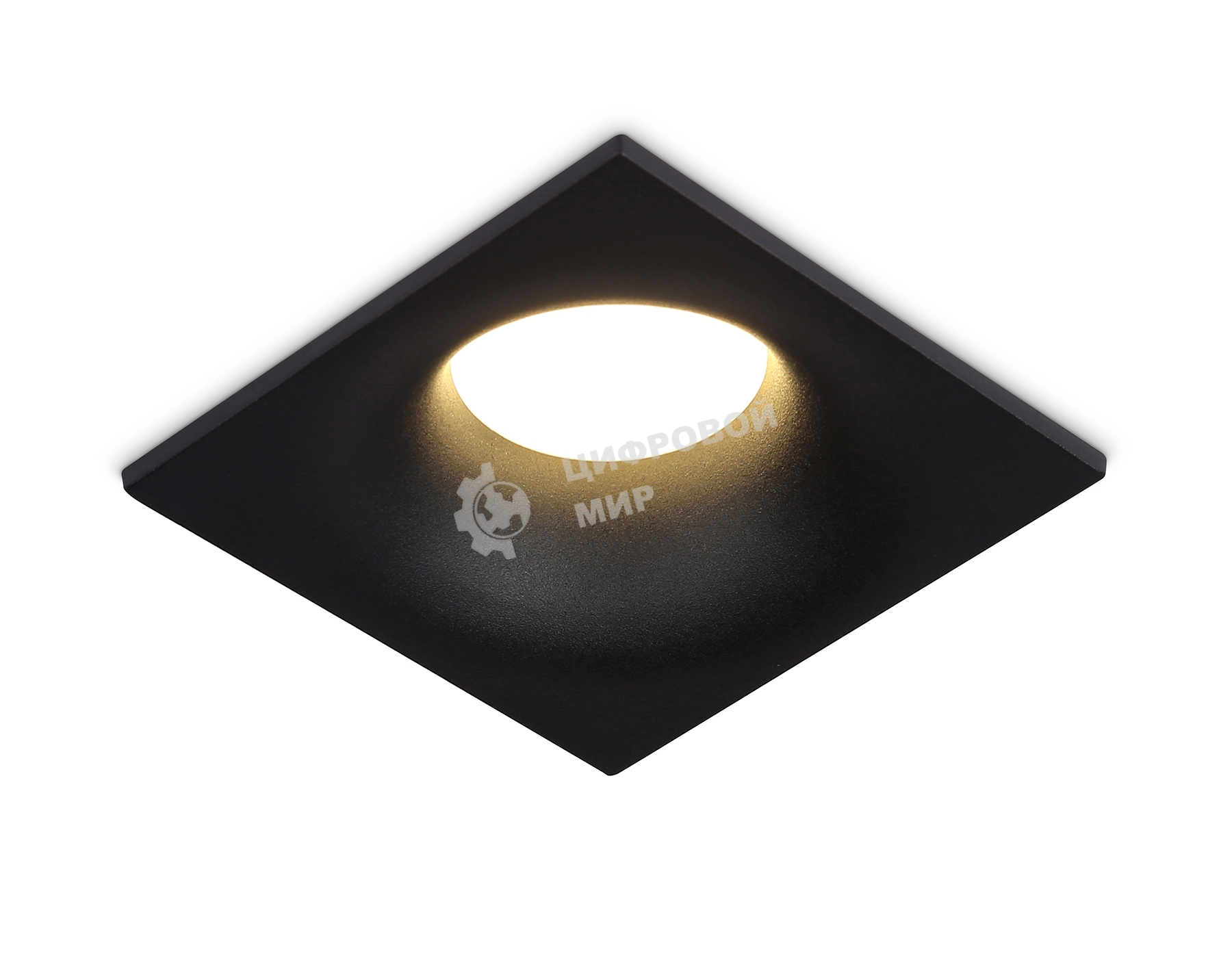 Встраиваемый точечный светильник Ambrella light TN102812 BK черный GU5.3 85*85*35