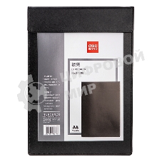 Папка-планшет Deli 64506BLACK A4 кожа искуственная черный с магнитной крышкой