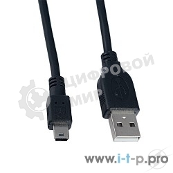 Кабель PERFEO USB2.0 A вилка - Mini USB 5P вилка, 3 м. (U4303)