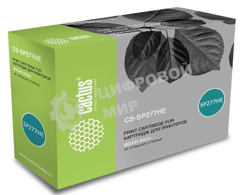 Картридж лазерный Cactus CS-SP277HE черный (2600 стр.) для Ricoh Aficio SP 277NwX/SP 277SFNwX