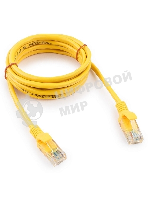 Патч-корд UTP Cablexpert cat.5e, 2м, литой, многожильный, желтый
