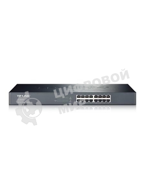 Коммутатор TP-Link SMB TL-SG1016 Коммутатор 16-port Gigabit Switch, 1U 19-inch rack-mountable steel case