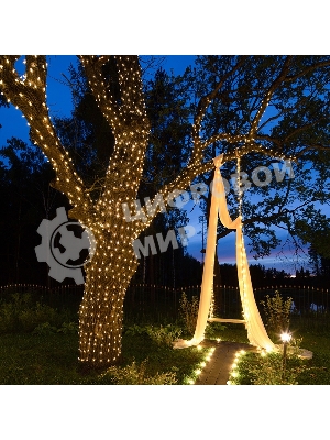 Гирлянда Neon-night LED Клип-лайт 12 V, прозрачный ПВХ, 150 мм, цвет диодов теплый белый