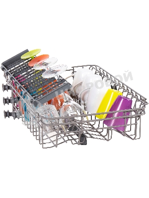 Посудомоечная машина Maunfeld MWF08S, белый, 44.8 см, 9 компл., 49 дБ, класс A+