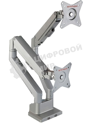 Кронштейн Arm media LCD-T36 серебристый, 4 шт/уп. Кр. алюм. настол. для 2-х мон. 15