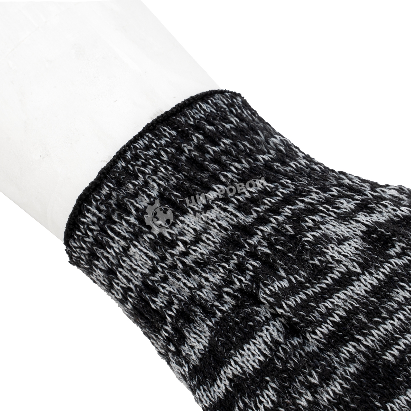 Перчатки трикотажные, меланж, 10 класс Россия