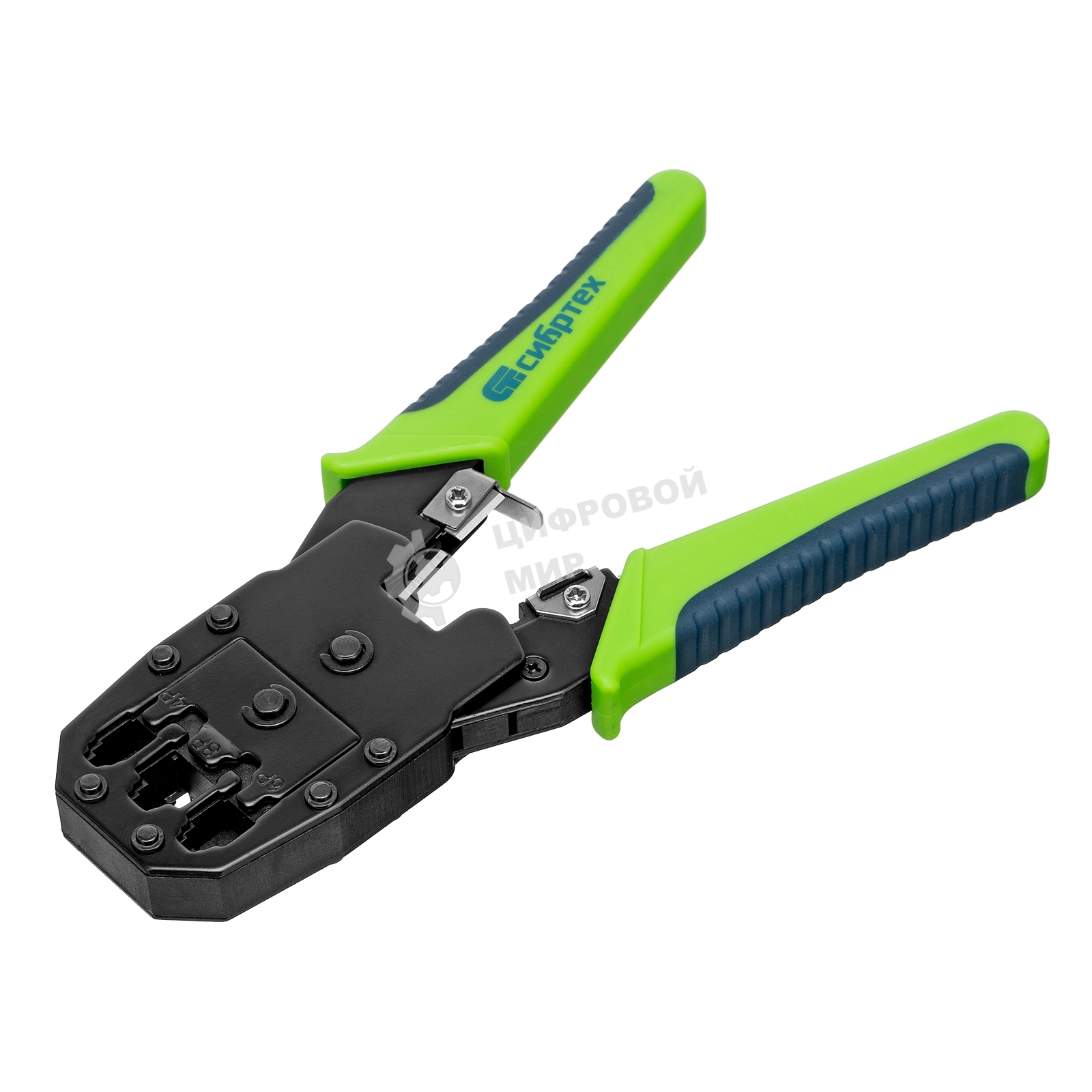 Клещи для обжима телефонных и компьютерных клемм Сибртех 4P, 6P, 8P, функция обрезания проводов