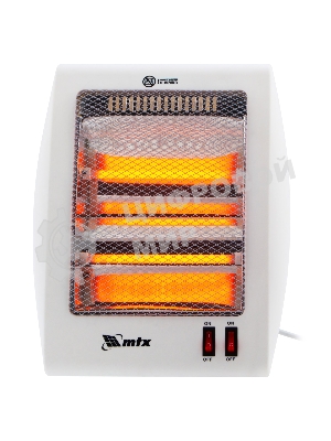 Обогреватель инфракрасный MTX IQH-800, белый, кварцевый, 800 Вт, 8 м2