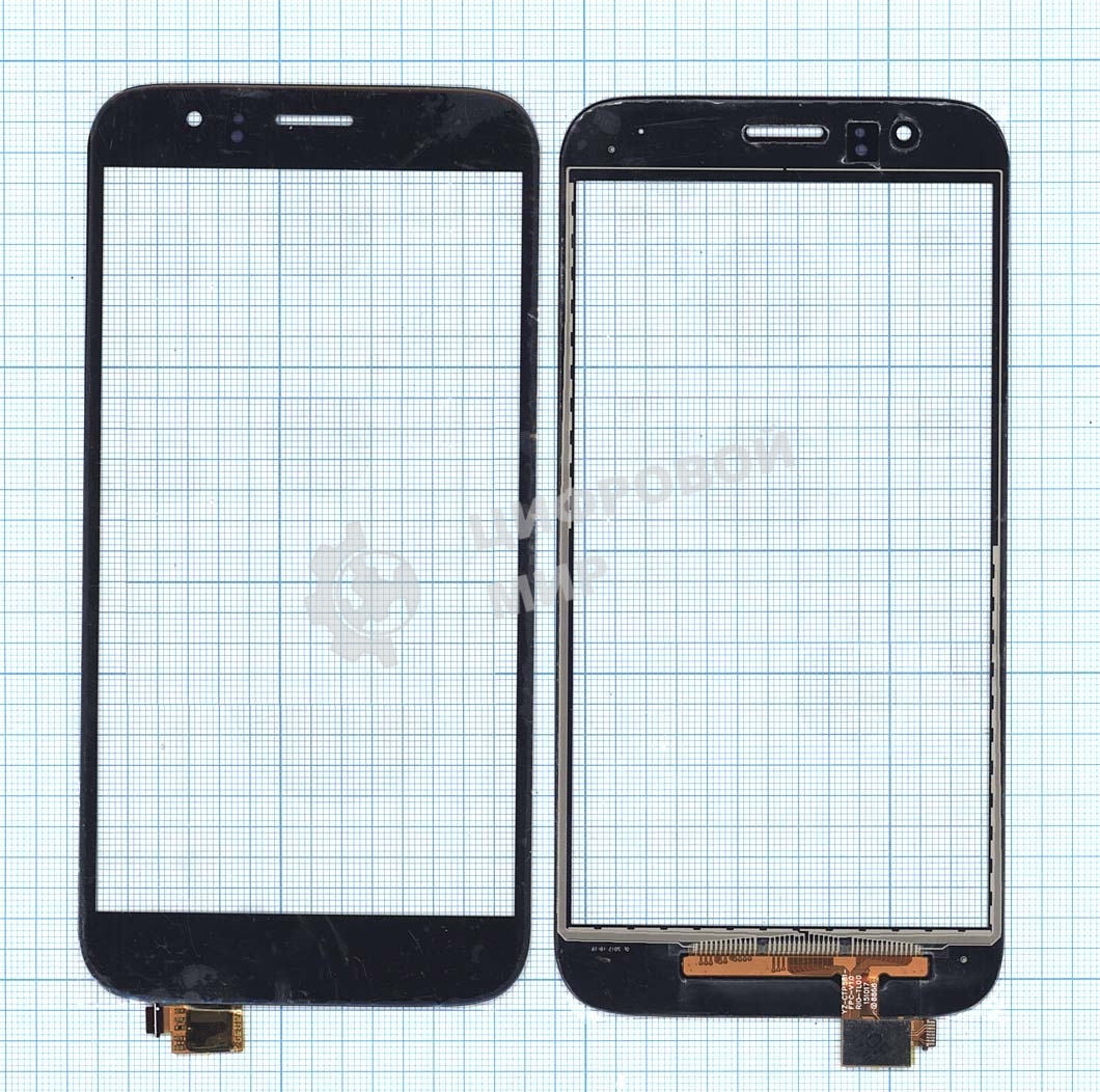 Сенсорное стекло (тачскрин) для Huawei G7 Plus, черное