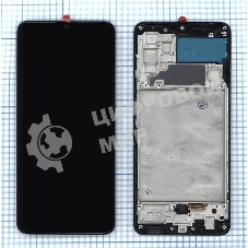 Дисплей для Samsung Galaxy A32 SM-A325F в сборе с тачскрином и рамкой (OLED) черный