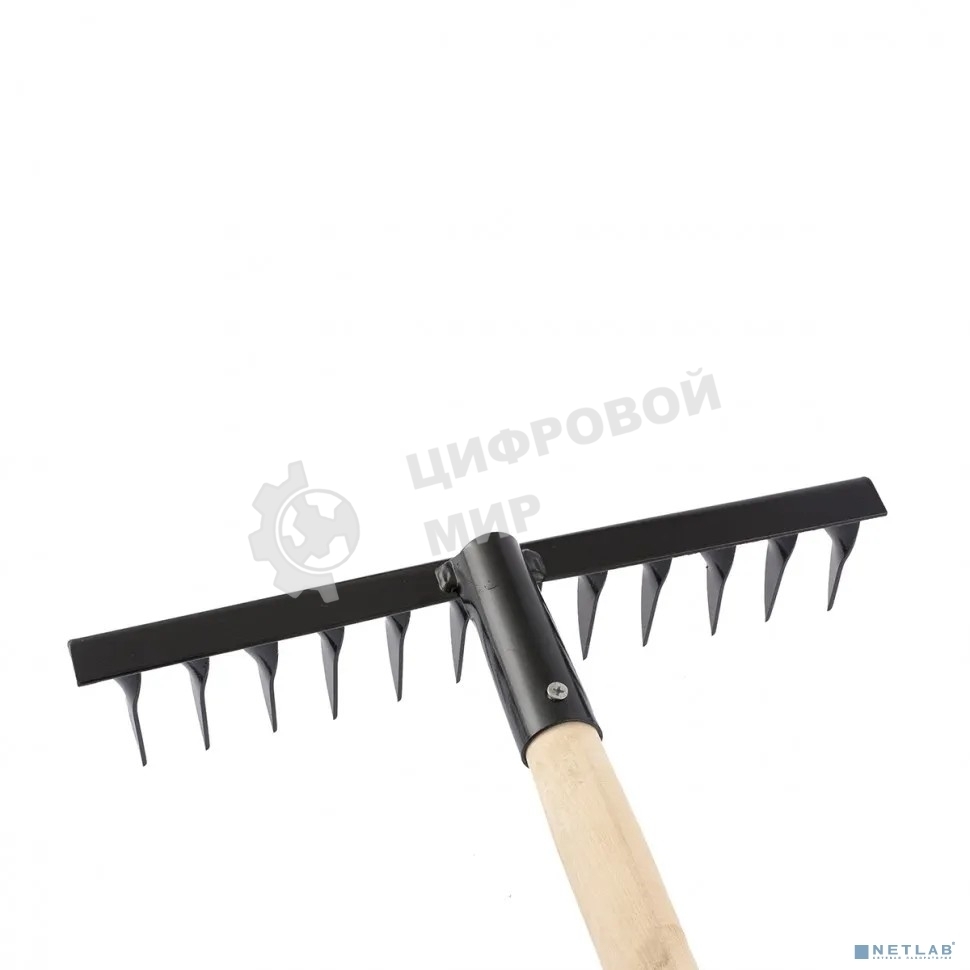 Грабли Сибртех 12-зубые, 300мм, с черенком, витые
