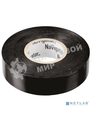 Изолента ПВХ Navigator 15 мм (рул.20м) черный NIT-B15-20/BL