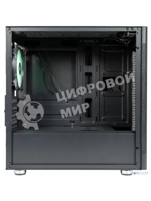 Компьютерный корпус mATX Eurocase M08 ARGB черный без БП закаленное стекло USB 3.0
