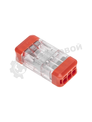 Экспресс-клемма Rexant СМК 2273-203R проходная разъемная 3 полюса 0,5-2,5мм² (50 шт/уп)