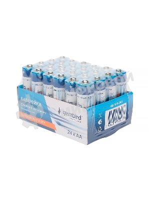 Батарейки солевые Gembird GB-R6P-24B, тип AA, 24шт, коробка
