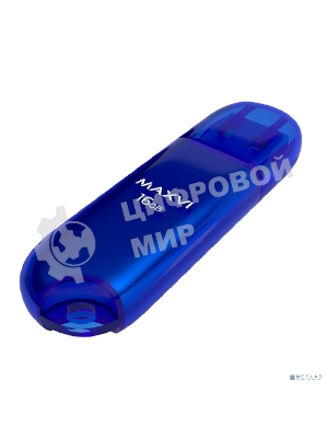 Флешка USB Maxvi P1 (FD16GBUSB20C10P1 blue), 16Gb, USB 2.0, R/W 12/5, синий