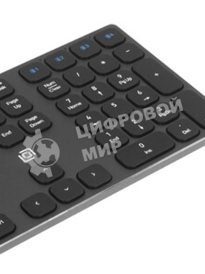 Клавиатура Oklick K867W беспроводная, Bluetooth, радиоканал, серый