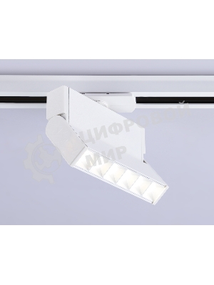 Трековый однофазный светодиодный светильник Ambrella light GL6812 WH белый LED 6W 4200K 24° 115*22*87