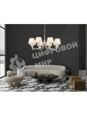 Люстра Ambrella light LH71217/8 CGD золото E14/8 max 40W D790*750