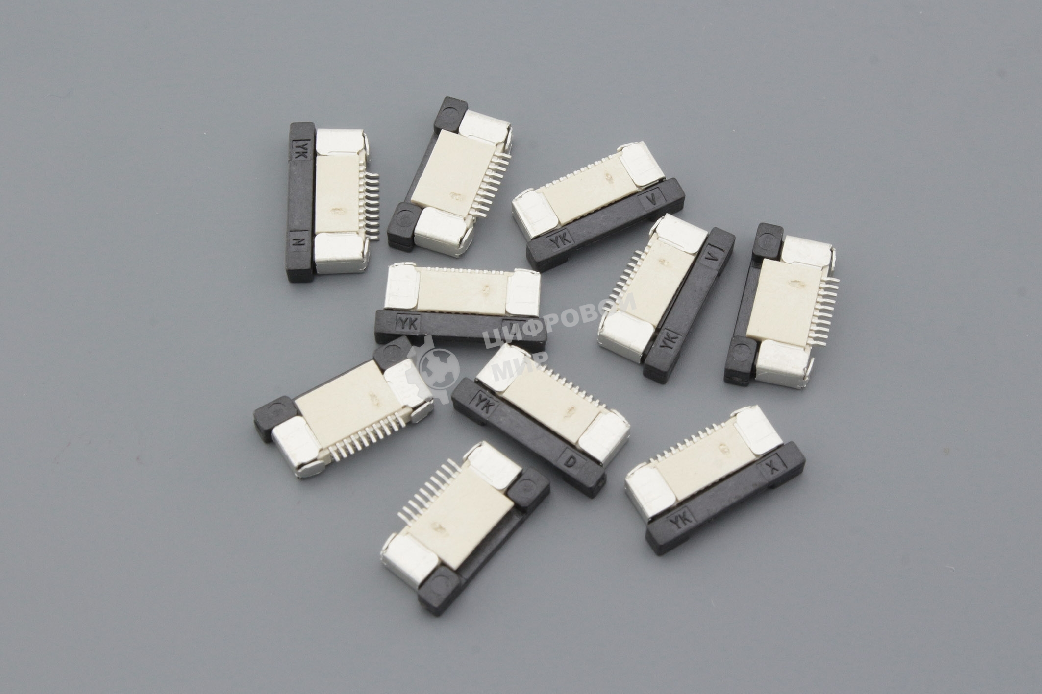 Разъем FPC Half Coverage Bottom Contact 0.5K-BX-10PWB 10 pin высота 2мм шаг 0,5мм 10 шт