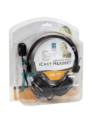 Гарнитура A4Tech HS-7P чёрный, проводная