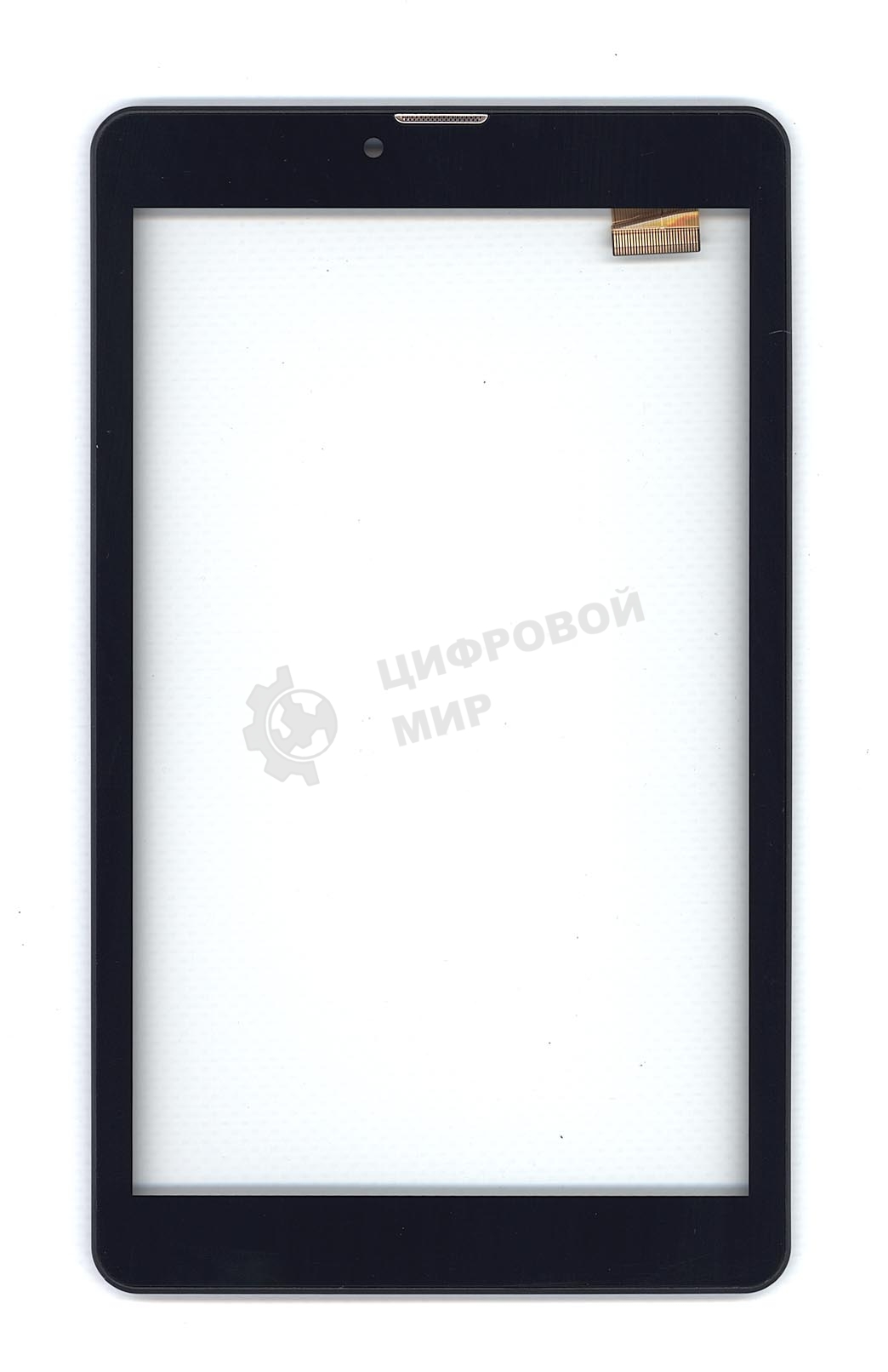 Сенсорное стекло (тачскрин) для Irbis TZ885, черное c рамкой
