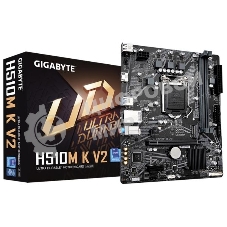 Материнская плата Gigabyte H510M K V2 (rev. 2.0), LGA 1200, Intel H470, 2xDDR4, 2xSATA, 1xM.2, 1xPCIe 3.0 x16, 1xPCIe 3.0 x1, 1xHDMI, 1x 1Gb LAN, 2xUSB 3.2 Gen 1, 4xUSB 2.0, 3x3.5 мм, 7.1, Micro ATX